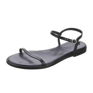 Aeyde Black Nettie Flat Sandals
